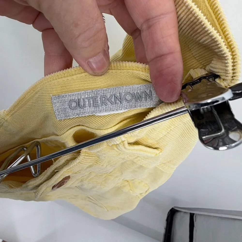 Outerknown Seventyseven Cord Utility Shorts Yellow Organic Cotton Men’s 36